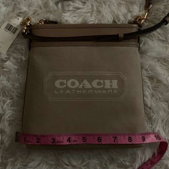 Coach Badge Jacquard Kitt Crossbody - Picture 6 of 10